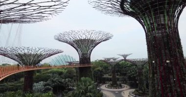 SINGAPORE, 2 Nisan 2025: Körfez manzaralı bahçeler Singapur bakış açısından