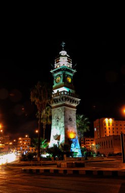 Aleppo clock tower clipart