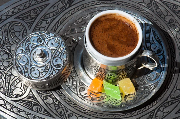 Café turco e prazer turco — Fotografia de Stock
