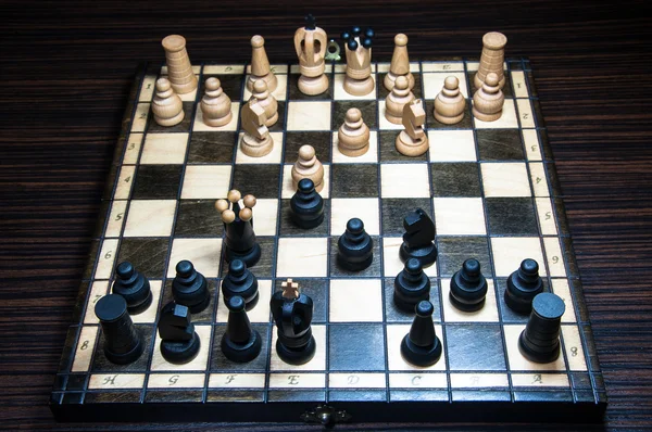 Chessboard with chess — Stock Photo, Image