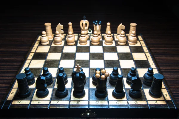 Chessboard with chess — Stock Photo, Image