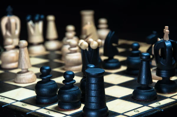 Шахівниці з шахів — стокове фото