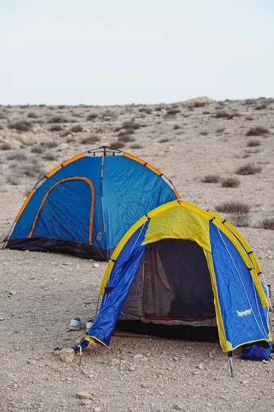 Camp Tente Touristique Dans Désert Israël — Photo