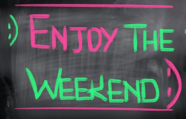 Enjoy The Weekend Concept clipart