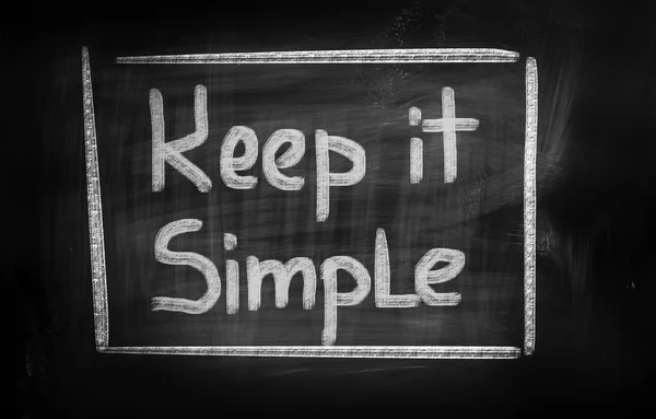 Keep It Simple Concept — Stock Photo, Image