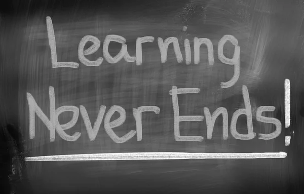 El aprendizaje nunca termina Concepto — Foto de Stock