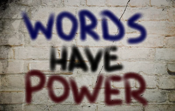 Las palabras tienen concepto de poder —  Fotos de Stock
