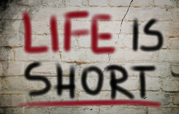 La vida es un concepto corto — Foto de Stock