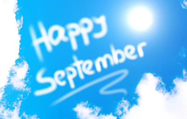 Happy September Concept — Stockfoto
