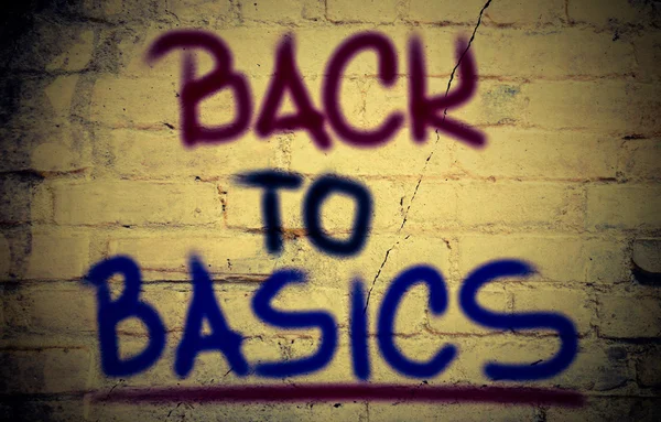 Back To Basics Concept — Stock Photo, Image