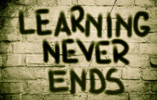 Learning Never Ends Concept — Stock Photo, Image