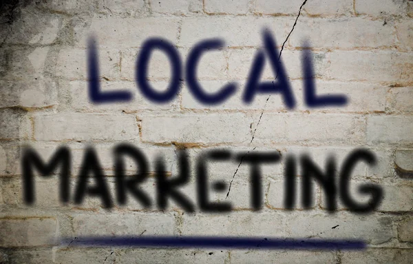 Conceito de Marketing Local — Fotografia de Stock