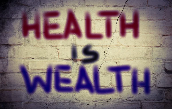 健康就是财富观 — 图库照片