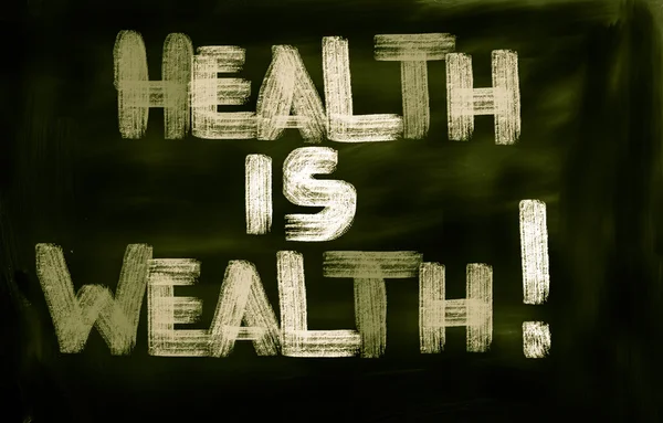 Saúde é conceito de riqueza — Fotografia de Stock