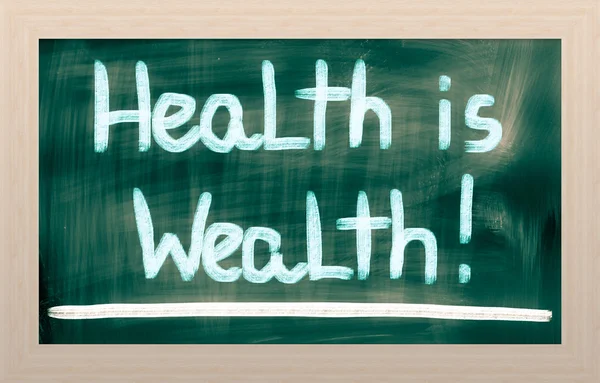 Gezondheid is rijkdom concept — Stockfoto