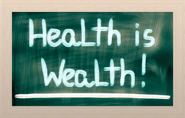 Health Is Wealth Concept — Stock Photo, Image