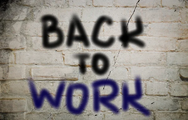 Back To Work Concept — Stock Photo, Image