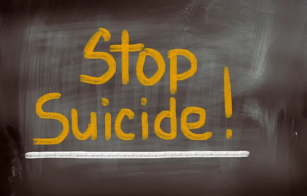 Stop concetto di suicidio — Foto Stock