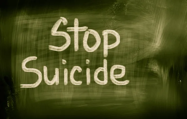 Stop concetto di suicidio — Foto Stock