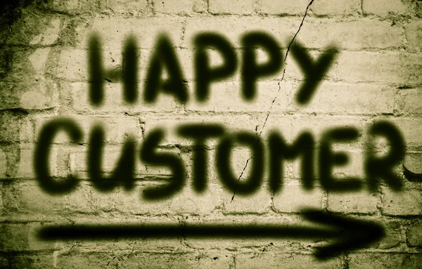 Happy Customer Concept