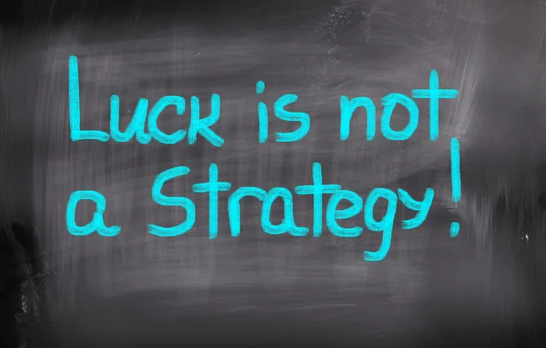 La chance n'est pas un concept de stratégie — Photo