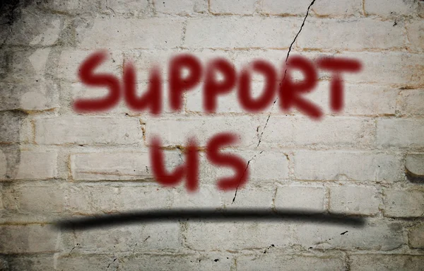 Support Us Concept — Stock Photo, Image