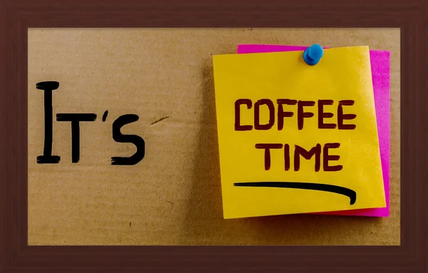 Koncepcja czasu kawy — Zdjęcie stockowe