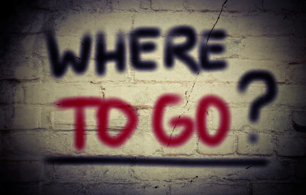 Where To Go Concept — Stock Photo, Image