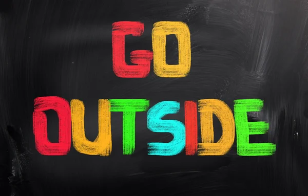Go Outside Concept — Stock Photo, Image