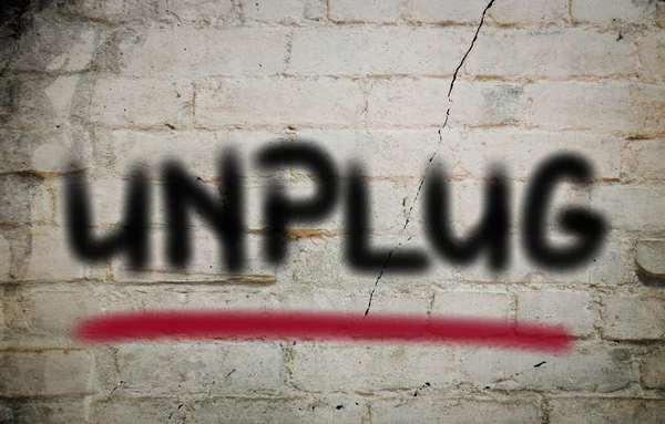 Unplug Concept — Stock Photo, Image