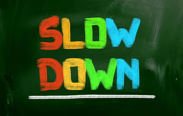 Slow Down Concept — Stock Photo, Image