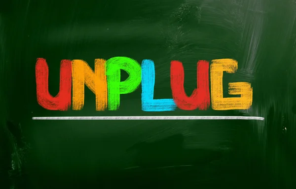 Unplug Concept — Stock Photo, Image