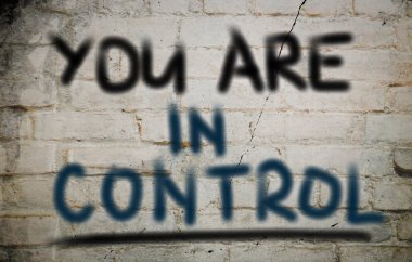 You Are In Control Concept clipart