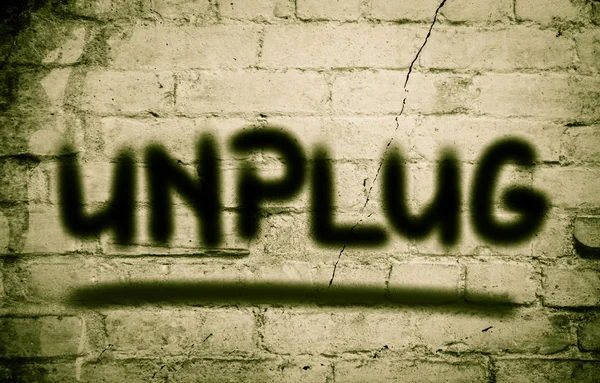 Unplug Concept — Stock Photo, Image