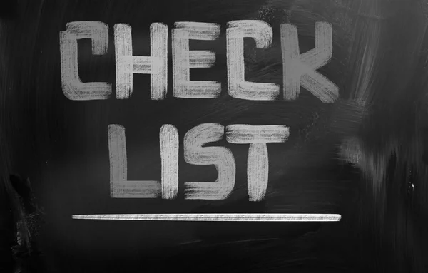 Checklist concept — Stockfoto