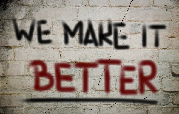 We Make It Better Concept — Stock Photo, Image