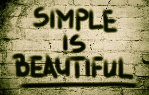 Simple Is Beautiful Concept — Stock Photo, Image