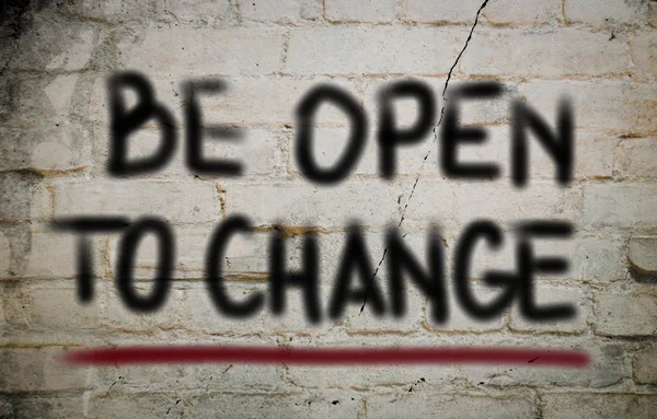 Vara öppen för förändring koncept — Stockfoto