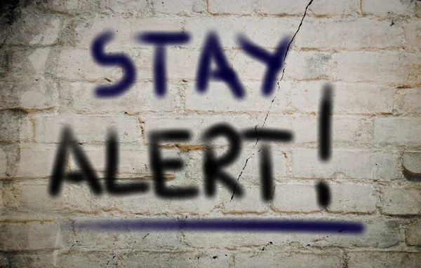 Stay Alert Concept — Stock Photo, Image