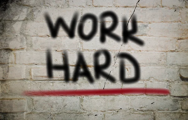 Werk Hard Concept — Stockfoto