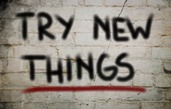 Try New Things Concept — Stock Photo, Image