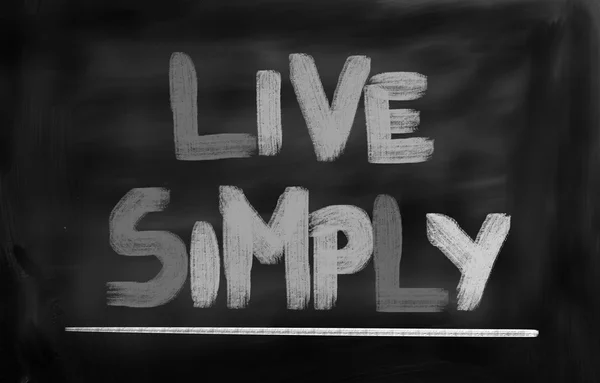 Live Simply Concept — Stock Photo, Image