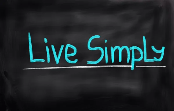 Live eenvoudig Concept — Stockfoto