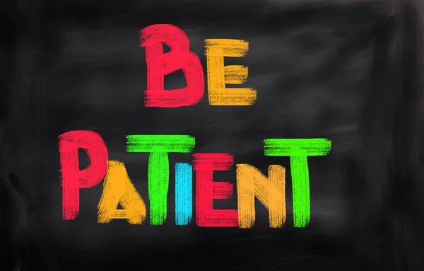 Be Patient Concept — Stock Photo, Image
