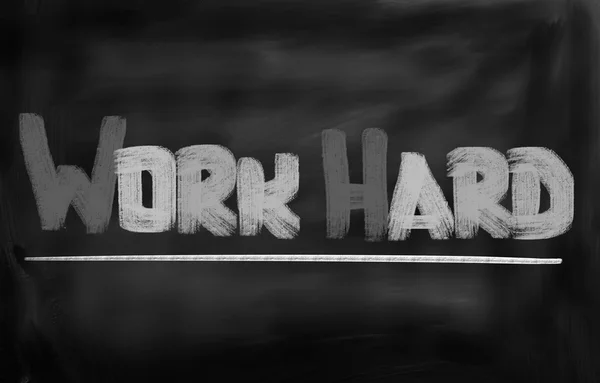 Werk Hard Concept — Stockfoto