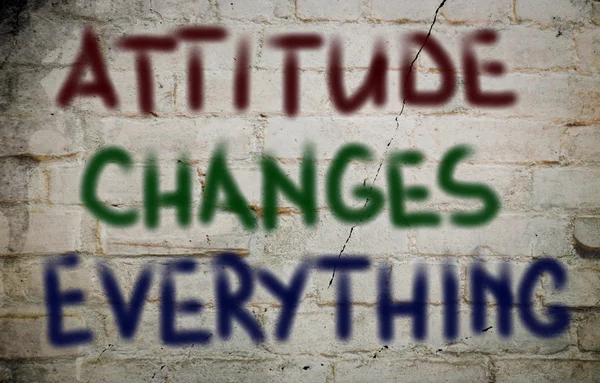 Attitude Changes Everything Concept — Stock Photo, Image