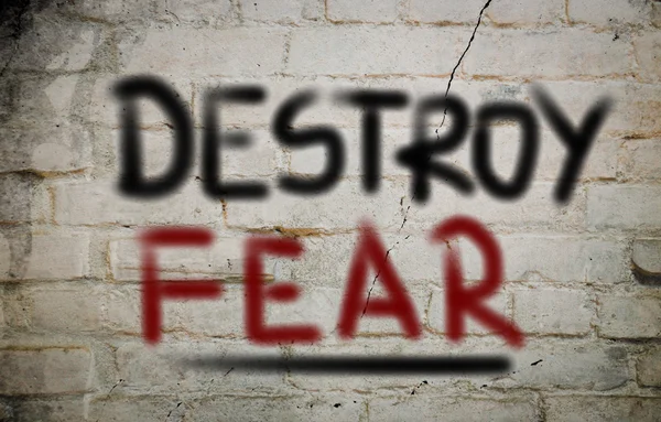 Destroy Fear Concept — Stock Photo, Image