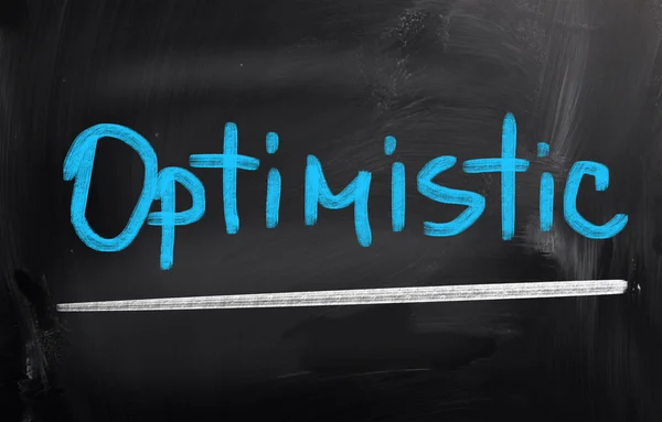 Optimistisches Konzept — Stockfoto