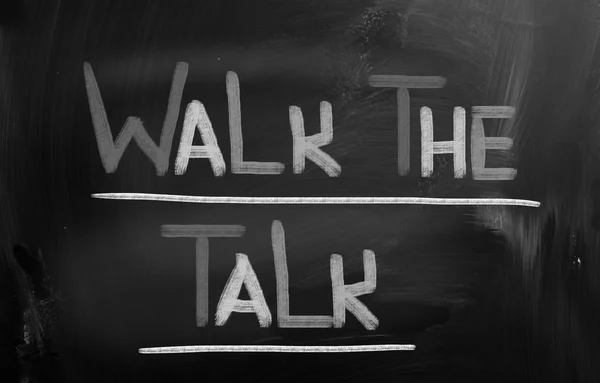 Camminare il concetto di Talk — Foto Stock