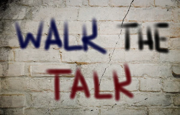 Walk The Talk Concept — Stock Photo, Image